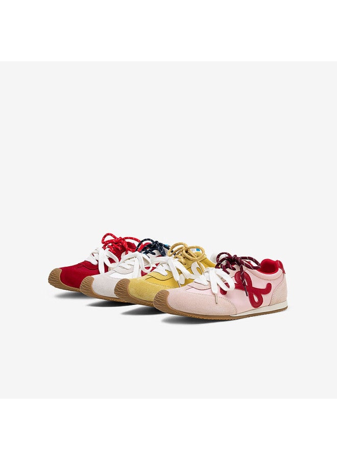 Basto 25 Autumn Training Shoes Trendy Street Retro Women's Casual Shoes Cn611cm5 Beige/blue/red Size 38 - Image 3