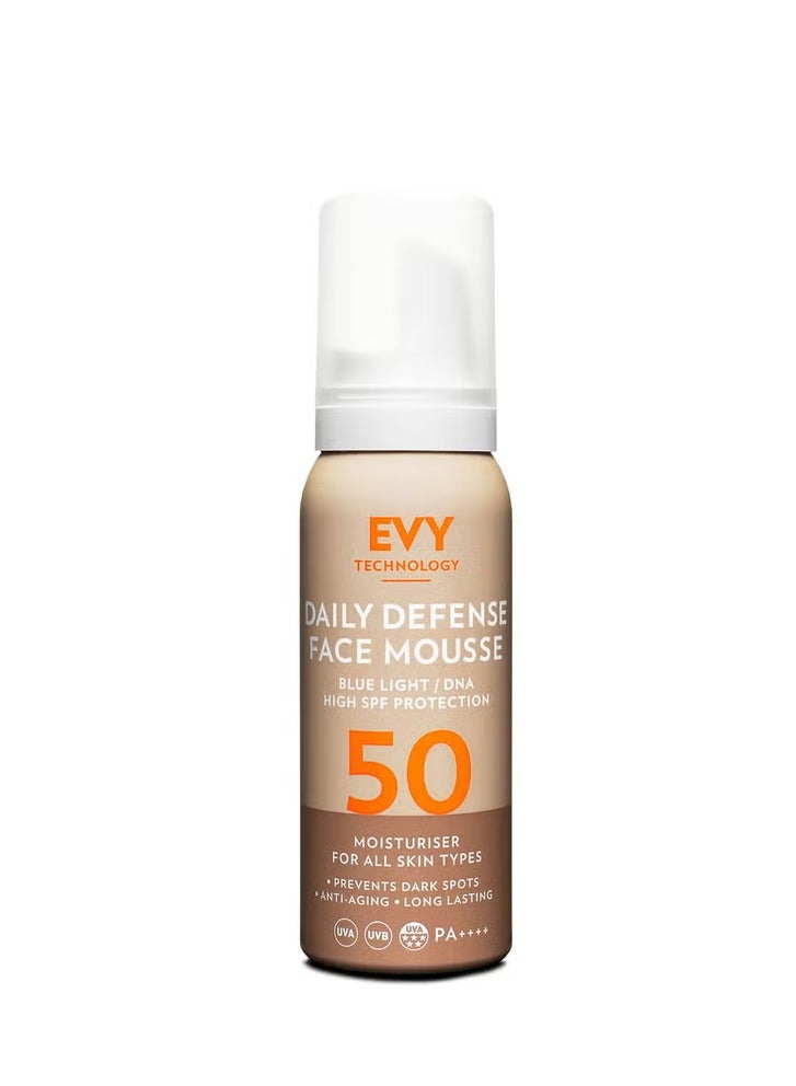 EVY Technology Daily Defense Face Mousse SPF50 - Image 1