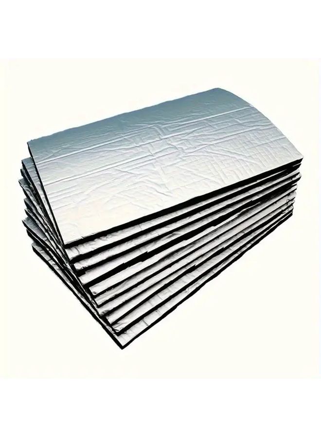 30 Pcs Aluminum Foil Car Soundproofing And Heat Insulation Mats For Body Floor Trunk Walls - Image 5