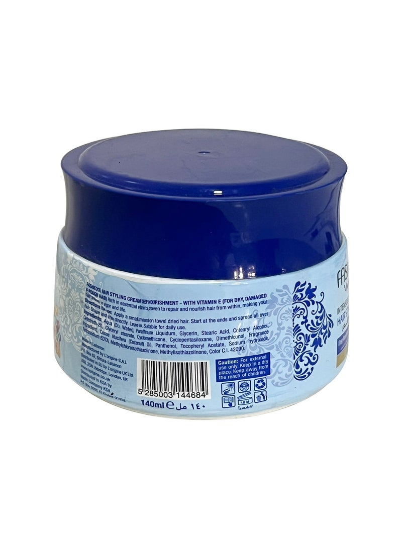 فاش كول كريم تصفيف الشعر بتغذية عميقة بفيتامين E من فاشكول - 140 مل، منشط ومرطب لشعر ناعم وسهل التصفيف - Image 2