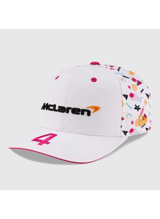 McLaren McLaren F1 Team Miami - themed No. 4 Stylish Printed Baseball Cap  - Image 1
