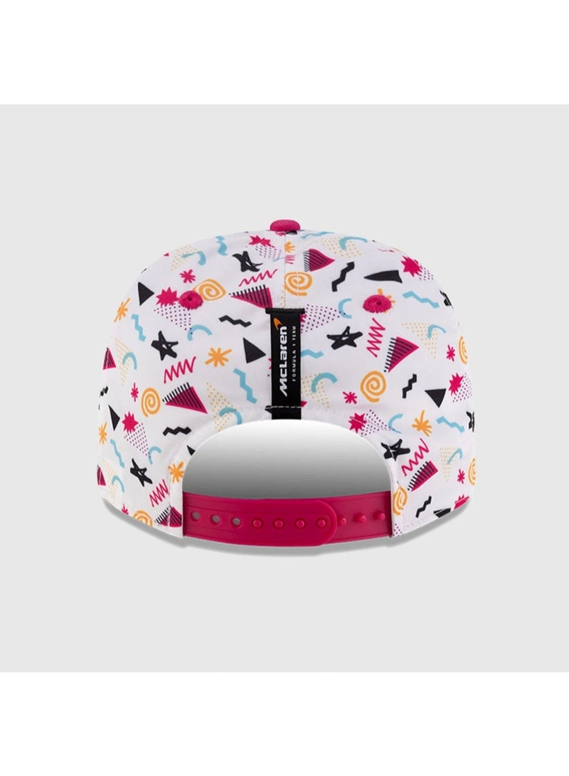 McLaren McLaren F1 Team Miami - themed No. 4 Stylish Printed Baseball Cap  - Image 4