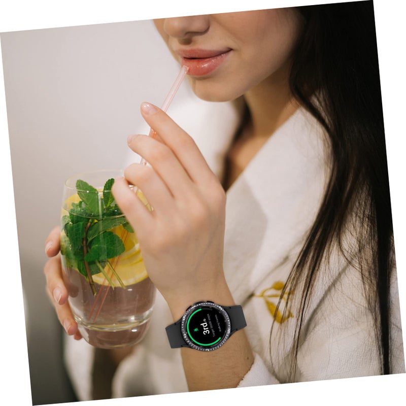 قطعتان من غطاء واقي للمشبك المطاطي الملمع بالماس لإكسسوارات ساعات الرجال - Image 3