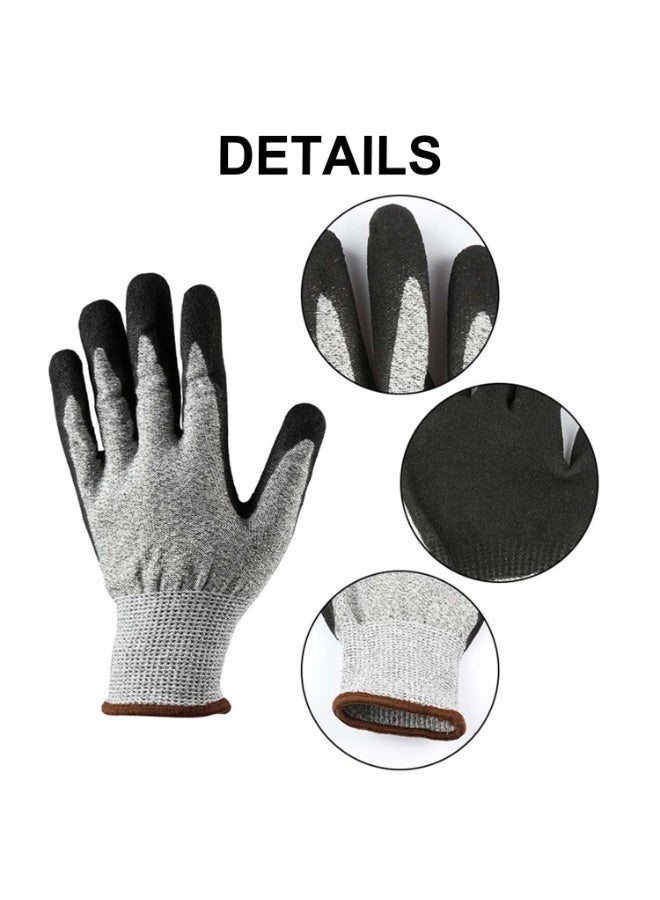 PTTIMFFM 3 Pairs of Cut-Resistant Work Gloves, Ambidextrous Safety Gloves for Gardening, Fishing, Construction, Woodworking, Warehouse, Welding, Repair, Food Handling, Heavy-Duty Tasks - Image 5