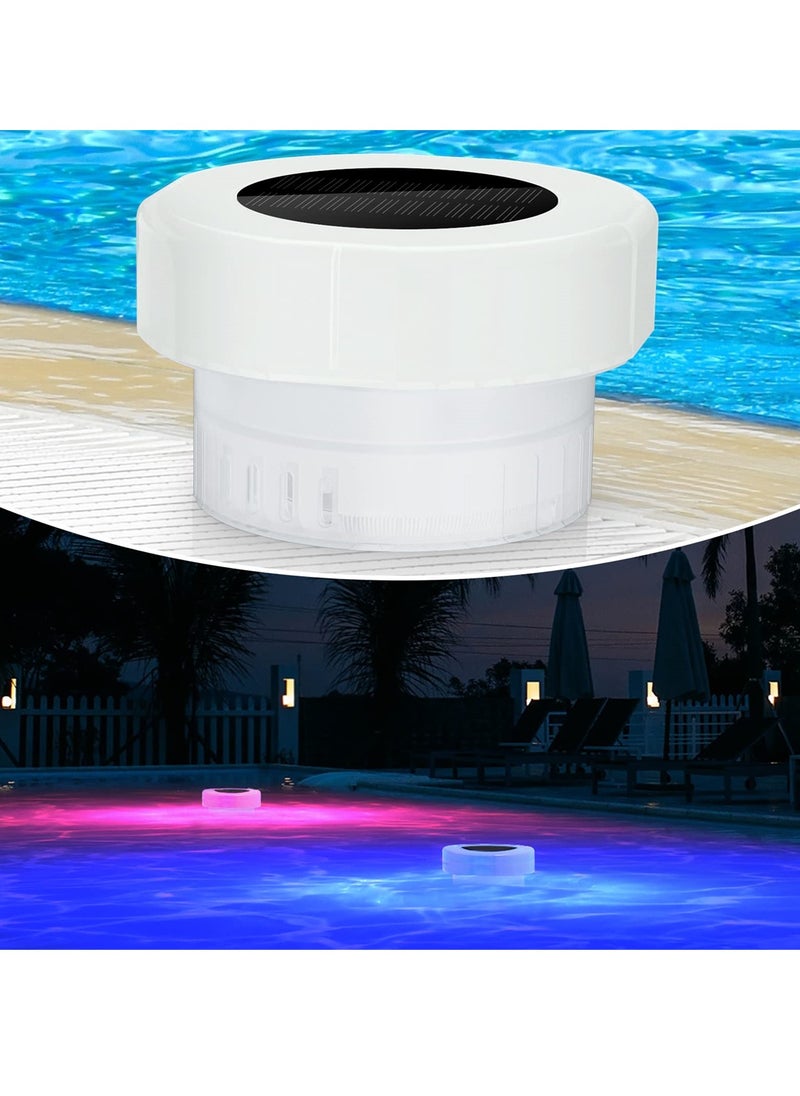 SYOSI - RGB Solar Floating Pool Lights with Disinfection Box, Waterproof LED Lights for Pool, Hot Tub, Pond, and Party Decoration - Image 1