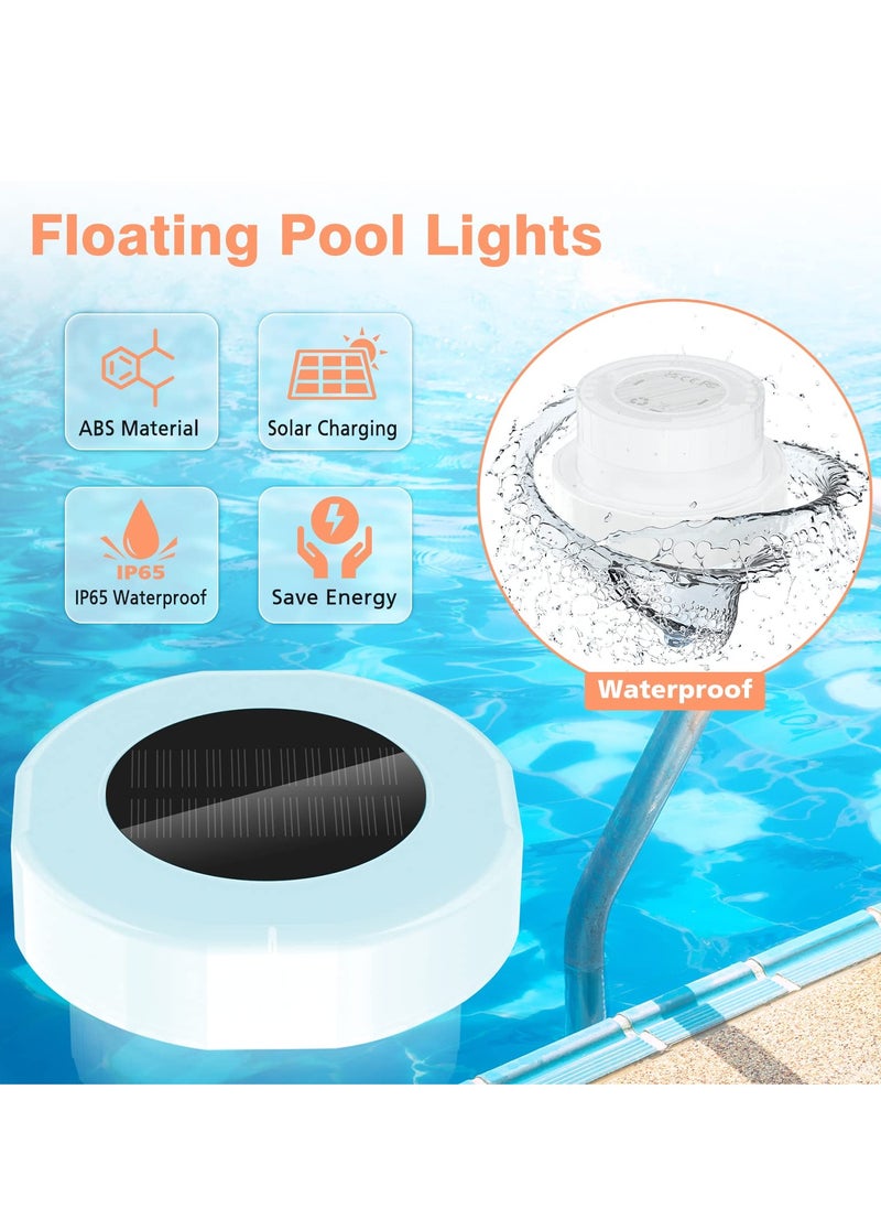SYOSI - RGB Solar Floating Pool Lights with Disinfection Box, Waterproof LED Lights for Pool, Hot Tub, Pond, and Party Decoration - Image 1