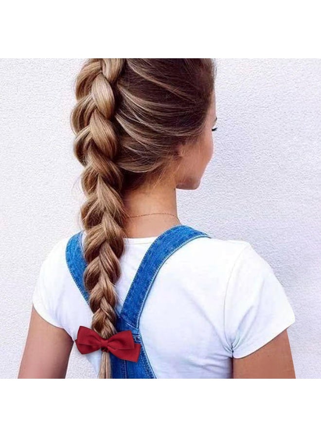 3 قطع من ربطات الشعر الحريرية، ربطات شعر على شكل فيونكة باللونين الأسود والأحمر والأبيض، وحامل ذيل الحصان بأشرطة مطاطية، وإكسسوارات حفلات توديع العزوبية، للشعر الطويل الرقيق والسميك للنساء والفتيات المراهقات - Image 3