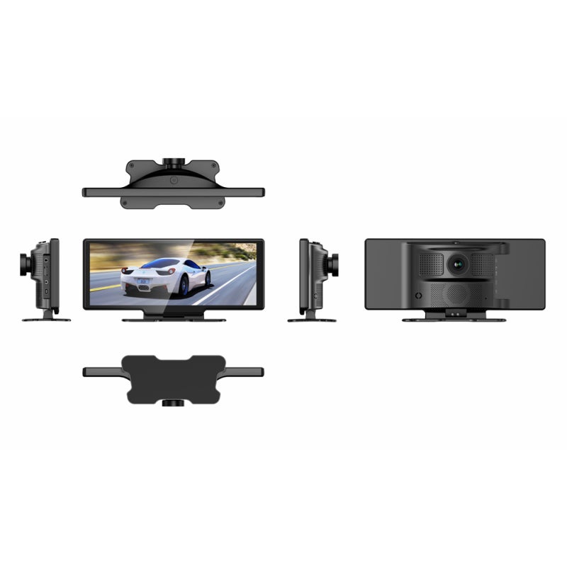 BT Wide Screen Car Video Recorder Auto Dash Cam Car Camera Recorder Night Viewing 10.26in DVR 170 Degree Wide Angle Car Global Positioning System Navigation Camcorder - Image 3