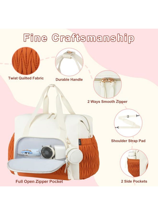 Yorige Diaper Tote Bag for Baby 6pcs, Large Mom Hospital Bags with Changing Pad Pacifier Case for Labor Delivery Boy Girl - Image 5