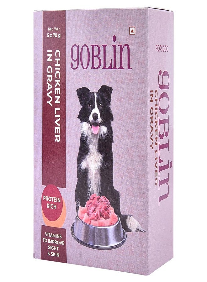 Glenand Goblin Chicken Liver & Gravy for Dog Wet Food Pouch (Pack of 20) - Image 2