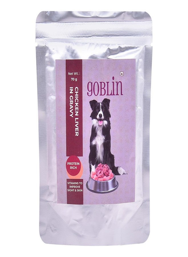 Glenand Goblin Chicken Liver & Gravy for Dog Wet Food Pouch (Pack of 20) - Image 3