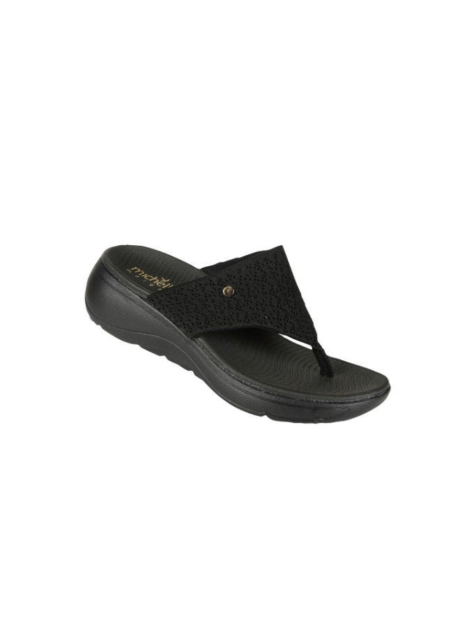 Michelle Morgan 092-2639 Michelle Morgan Ladies Casual Sandals Black 214RJ531  - Image 1
