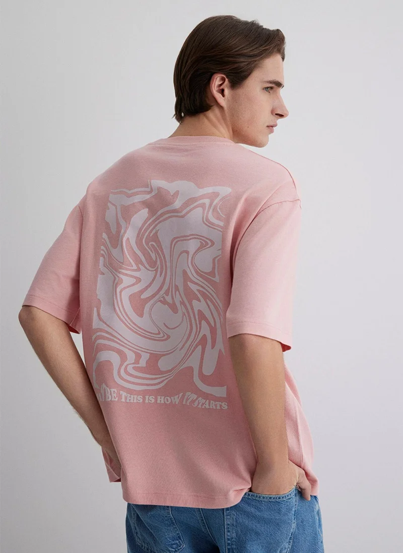 MAVI Printed Pink T-Shirt
