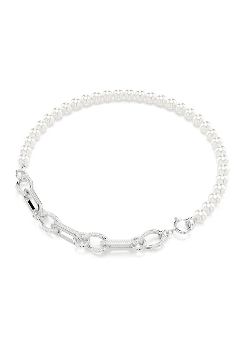سواروفسكي Dextera Pearl Detail Short Necklace