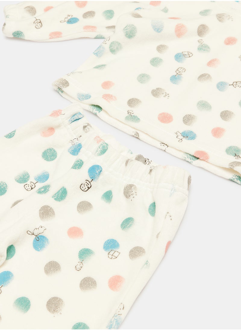 LOVELY LAND - Baby Boys Printed Sweat Set - Image 1