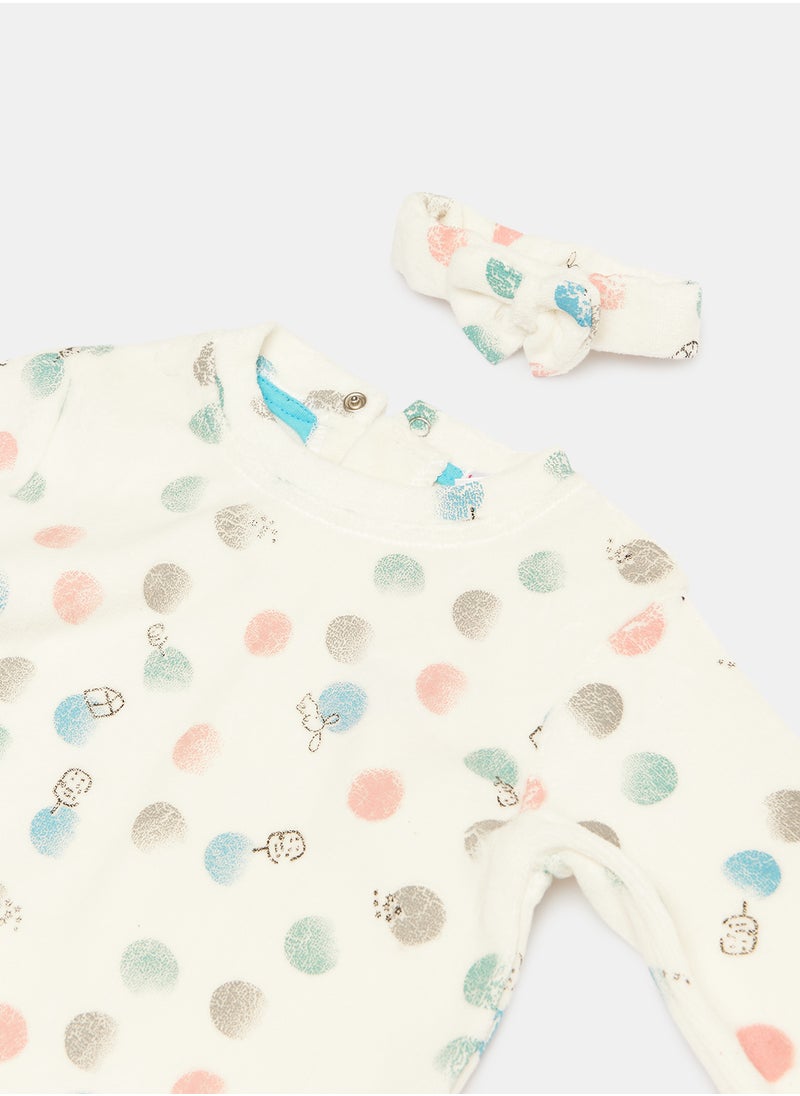 LOVELY LAND - Baby Boys Printed Sweat Set - Image 1