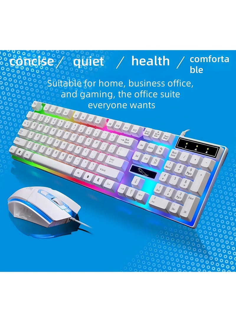 G21 RGB Backlit Gaming Keyboard and Mouse Combo Ergonomic Design for PC and Laptop Gamers Daily Use - Image 1