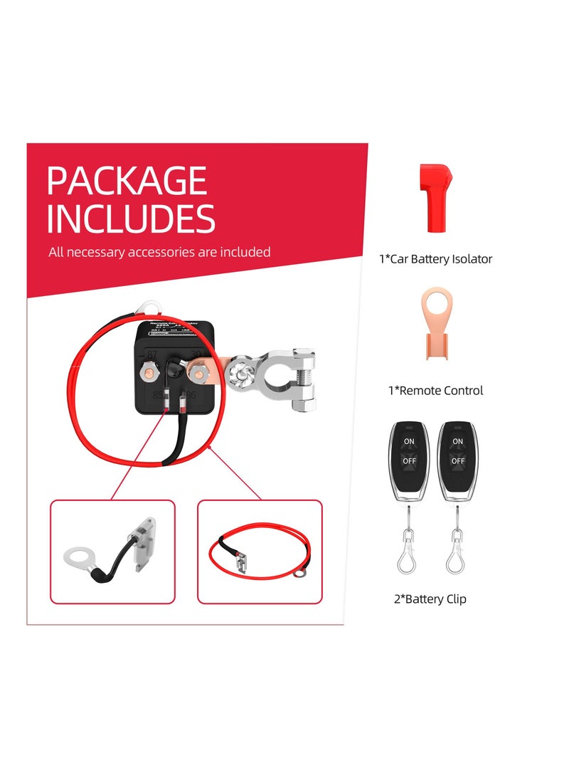 AROAQ Portable Remote Battery Disconnect Switch, Upgraded Battery Disconnect Switch, Anti Theft  - Image 4