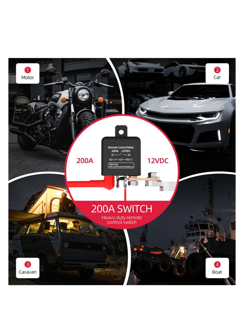 AROAQ Portable Remote Battery Disconnect Switch, Upgraded Battery Disconnect Switch, Anti Theft  - Image 5