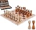 MARBLE RANGE Marble Chess Set 12 Inch Handmade Coral Dark Brown Board Game with Storage Box Classic Travel Chess Set for Adults with Pieces 2 Extra Queens Elegant Home Dcor - Image 2