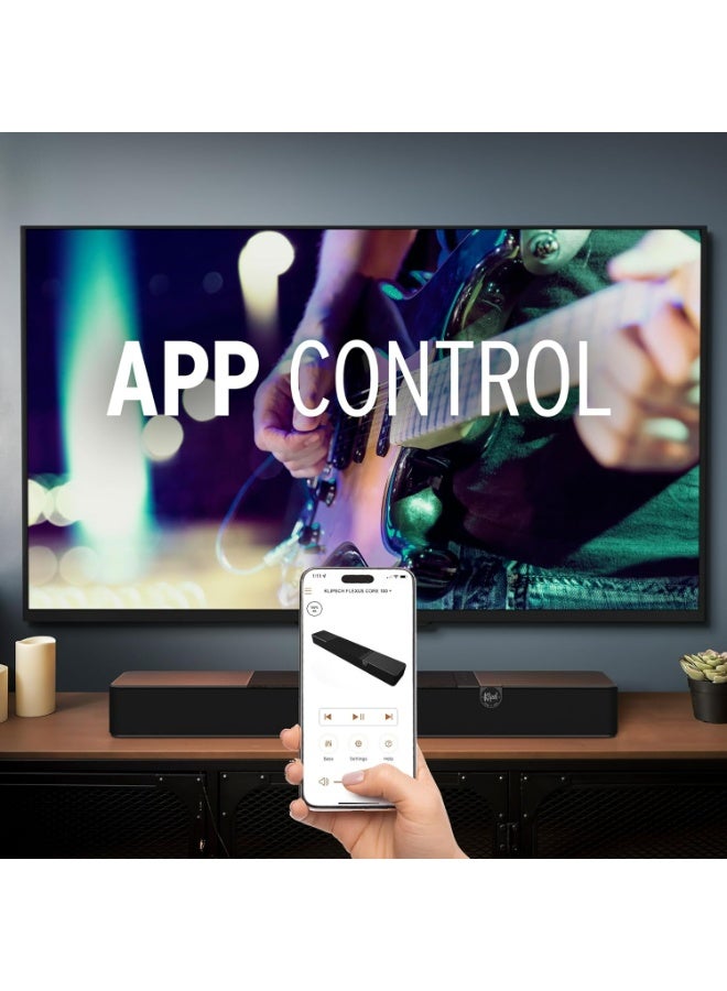 كليبشا سماعة ساوندبار Klipsch Flexus Core 100 بتقنية Dolby Atmos نظام 2.1 – صوت محيطي غامر - Image 5