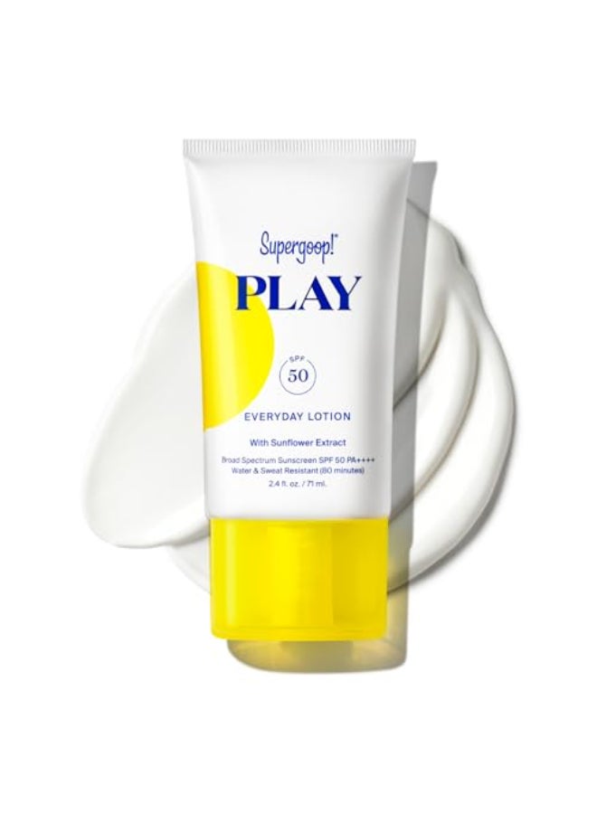 Supergoop! Supergoop PLAY Everyday Lotion SPF 50 Broad Spectrum Body Face Sunscreen for Sensitive Skin Great for Active Days Fast Absorbing Water Sweat Resistant 24 fl oz - Image 1