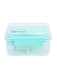 HYDROBREW 3/4/5 Compartment Convertible 1250Ml Bento Lunch Box With 150Ml Gravy Bowl - Green  - Image 1
