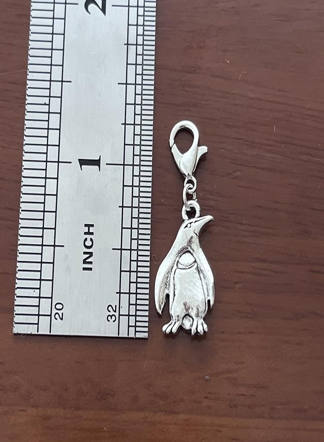 AMOBESTER Penguin Clip on Charms 3D Two-Sided Penguin Pendant with A Hug For You Greeting Card Zipper Pull Charms for Animall Lover - Image 2