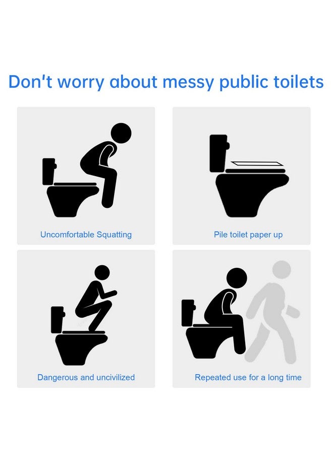 Sliverdew 10 Pack Disposable Toilet Seat Covers for Travel Toilet Seat Mat Portable Disposable Toilet Seat Covers for Outing Hotel Hospital Public Toilet (Individual Package) - Image 5