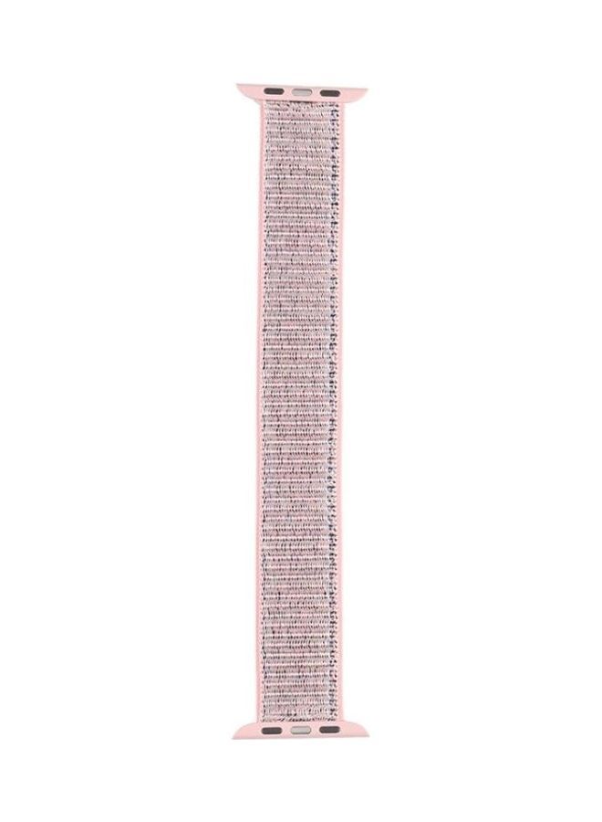 NIBEMINENT Single Lap Nylon Replacement Watchband, Size: XS 135mm for Apple Watch Series 7/6/SE/5/4/3/2/1 42/44/45mm Storm Grey  - Image 3