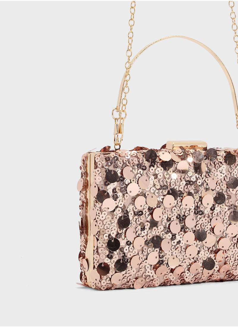 Ella Limited Edition Sequined Clutch Bag  - Image 4