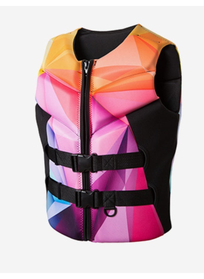 Generic Men Women's Life Jacket,  Kayaking Water Sports Buoyancy Aid Fishing Vest for Any Water Sports - Boating, Skiing, Surfing, Pink - Image 2