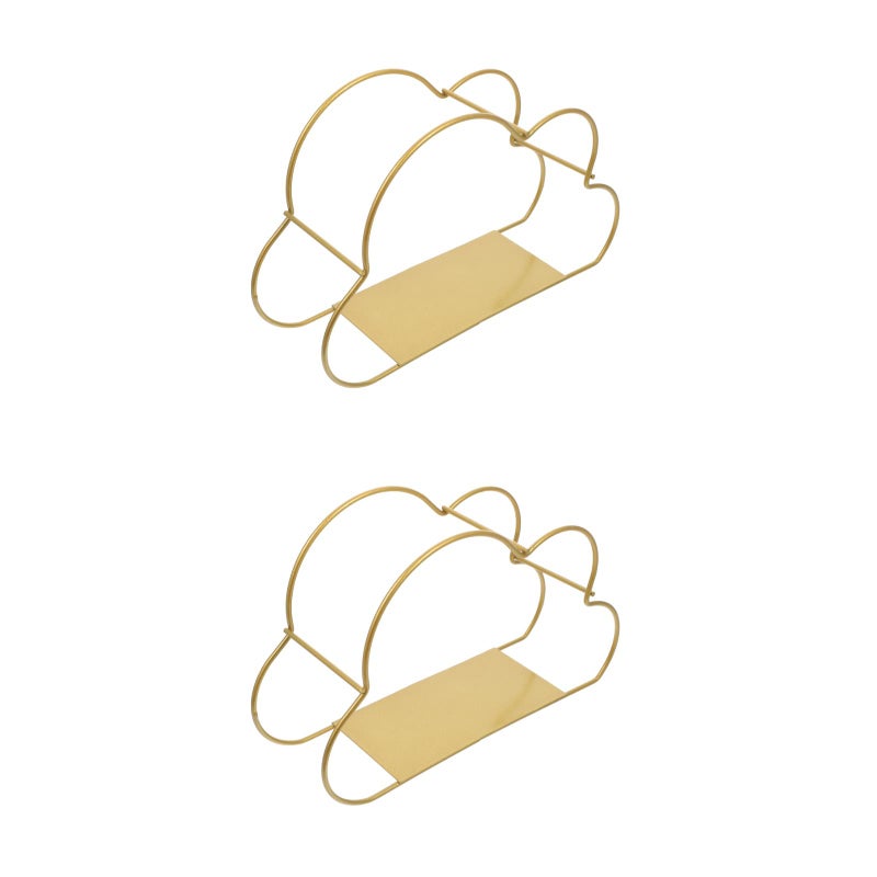 2pcs Floating Cloud Wall Shelf Wall Hanging Adornment Home Ornament Wall Organizer - Image 1