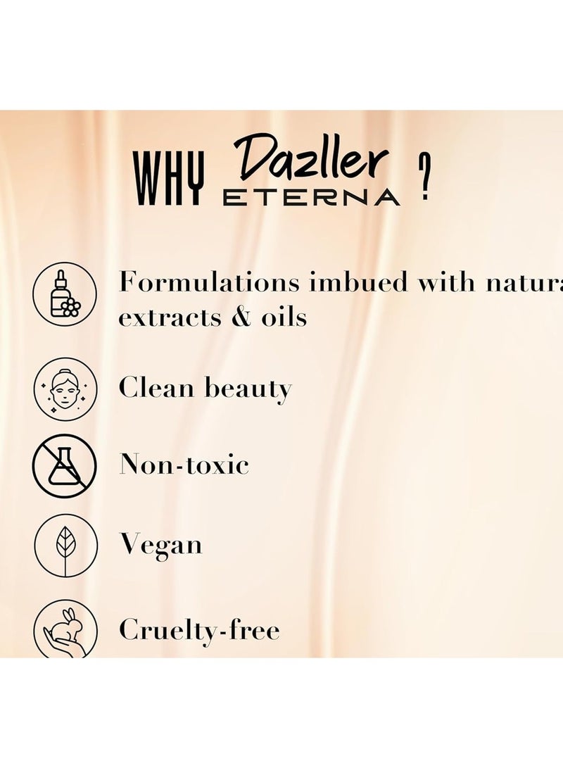 Dazller Eterna Majestique Matte Foundation Stick, Featherlight, Full Coverage, Waterproof, with SPF, 8g - Dusky R1 - Image 3