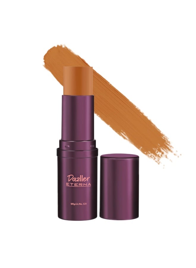 Dazller Eterna Majestique Matte Foundation Stick, Featherlight, Full Coverage, Waterproof, with SPF, 8g - Dusky R1 - Image 1