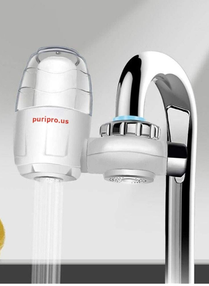 بيرويبرو Puri Cermic Faucet Filter Multi-Stage Advanced Faucet Water Filter System Removes Chlorine, Sediment, Chemicals Suitable For Kitchen and Bathroom - Image 2