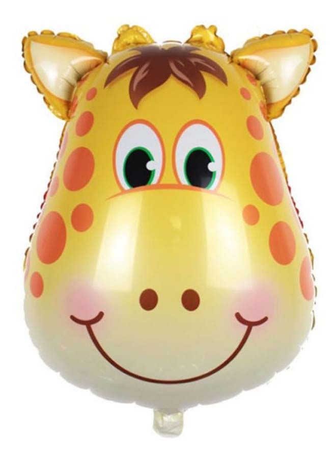 NIBEMINENT Giraffe Head Shape Birthday Foil Balloon - Image 1