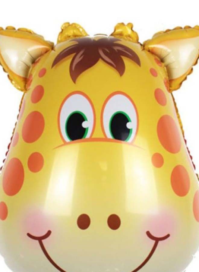 NIBEMINENT Giraffe Head Shape Birthday Foil Balloon - Image 2