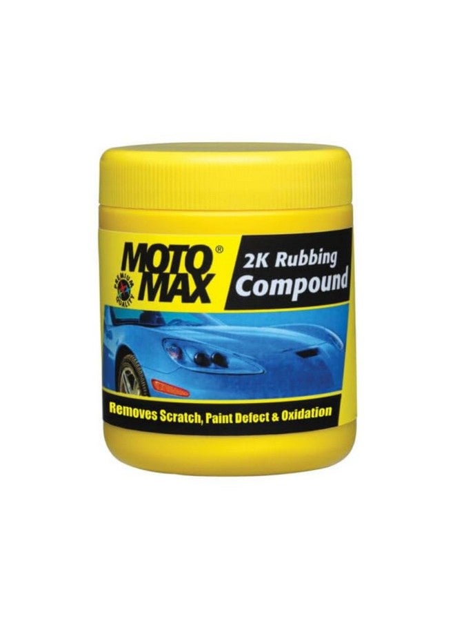 Motomax 2K Rubbing Compound 100g | Removes Minor Scratches, Swirl Marks, Paint defect and Oxidization from metal surfaces on Cars, Bike, Motorbikes | Removes dirt, grime, stains to make surface glossy - Image 1