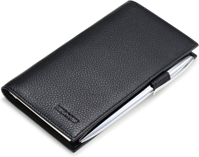 HISCOW Supple Leather Checkbook Cover with Free Divider - Italian Calfskin - Image 4
