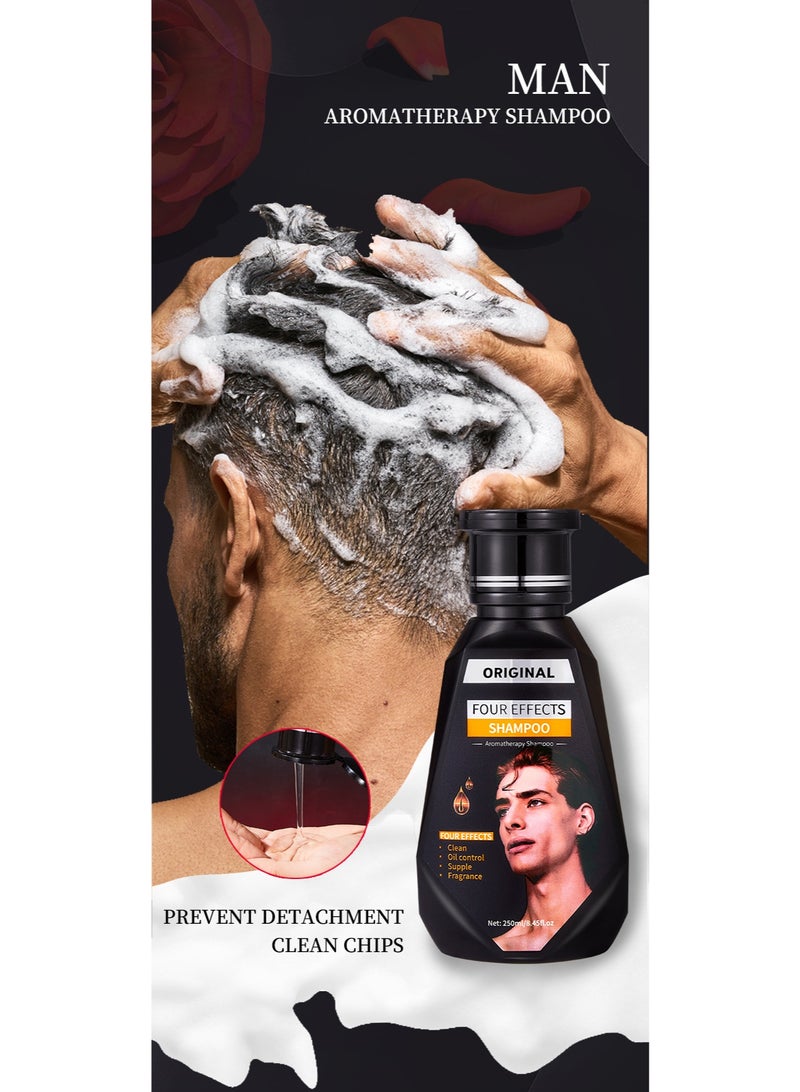 Original Man 4-in-1 Fragrance Shampoo, Cleanses and Controls Oil, Leaves Hair Smooth and Scented, 250ml*2 - Image 3