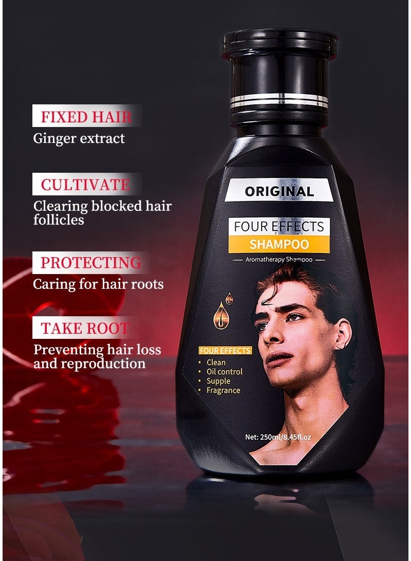 Original Man 4-in-1 Fragrance Shampoo, Cleanses and Controls Oil, Leaves Hair Smooth and Scented, 250ml*2 - Image 1