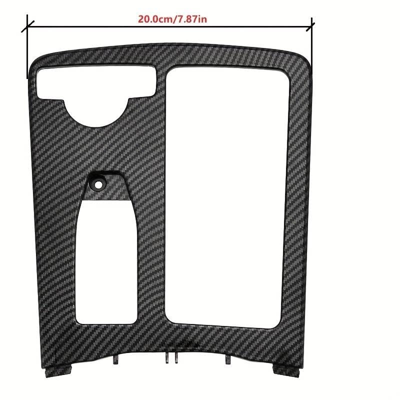 Carbon Fiber Style Center Console Cup Holder Frame Cover Replacement for Mercedes Benz W204 C180 C200 C220 C300 E W207 W212 E260