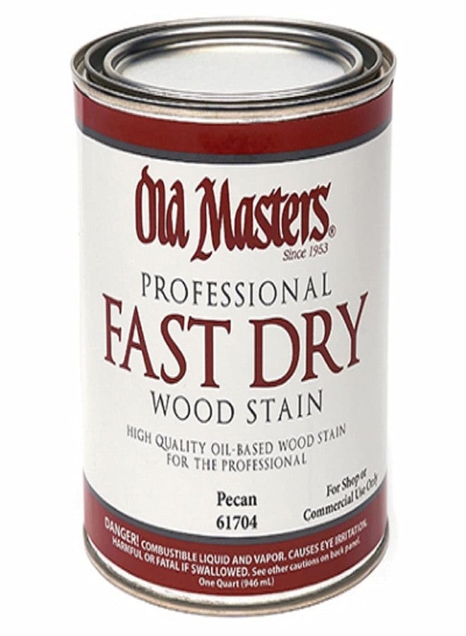 Old Masters 61704 Fast Dry Stain Interior Oil-Based Wood Stain, Pecan, 1 Qt - Image 1