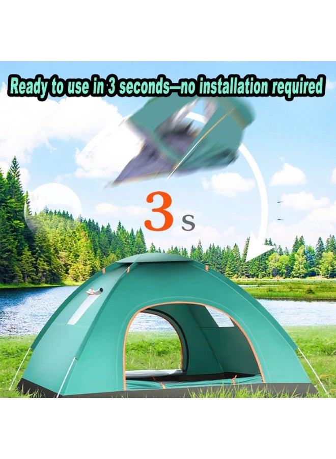 Arabest Pop-Up Camping Tent – 3-Second Setup, Double Doors, Waterproof & UV Resistant, 2-3 Person - Image 4