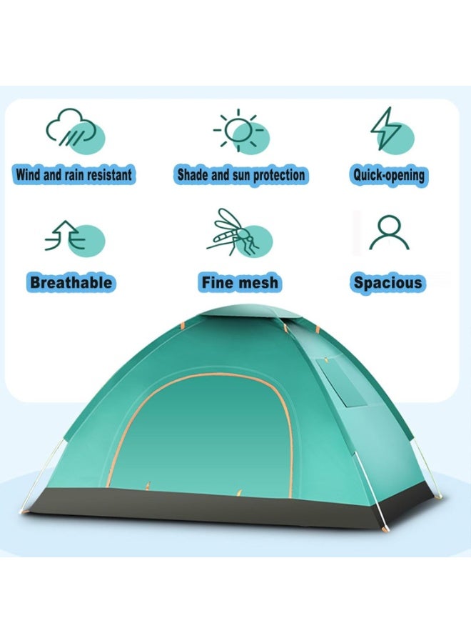 Arabest Pop-Up Camping Tent – 3-Second Setup, Double Doors, Waterproof & UV Resistant, 2-3 Person - Image 2