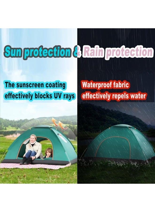 Arabest Pop-Up Camping Tent – 3-Second Setup, Double Doors, Waterproof & UV Resistant, 2-3 Person - Image 3