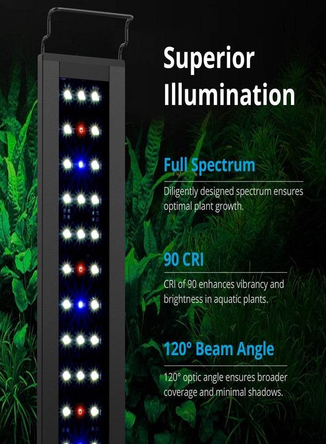 NICREW C10 Plants LED Aquarium Light, 48-60 in, 32 Watts, Full Spectrum Fish Tank Light with Timer, Day and Night Cycle, Brightness Adjustable - Image 3