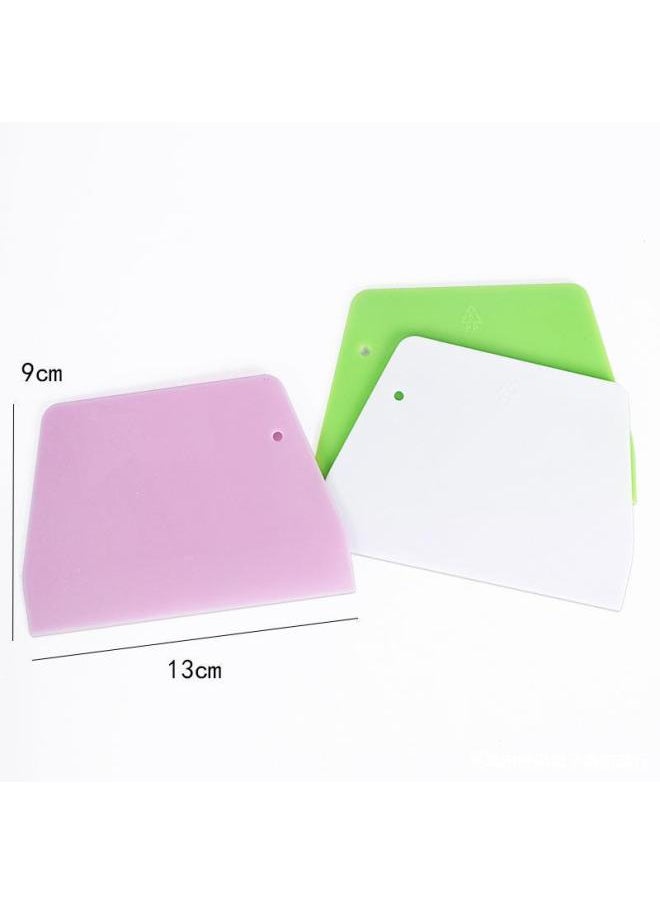 Generic 烘焙工具 塑胶刮板 梯形刮板小号 奶油蛋糕面团切面刀 烘培刮板-颜色:OPP袋装颜色随机发  - Image 4