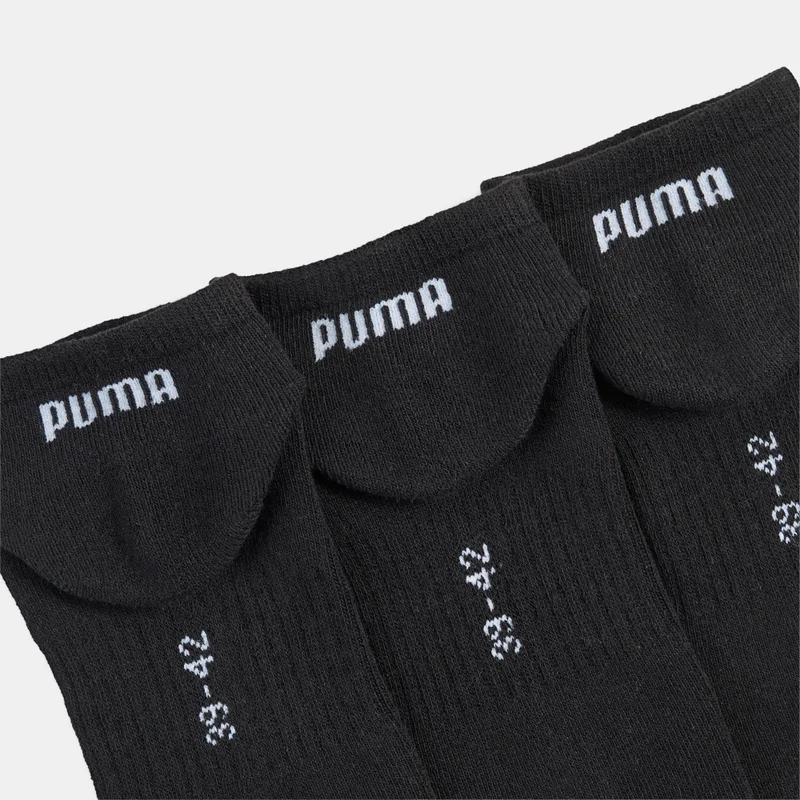 PUMA Kids' Cushioned Sneaker Ankle Socks (3 Pairs)